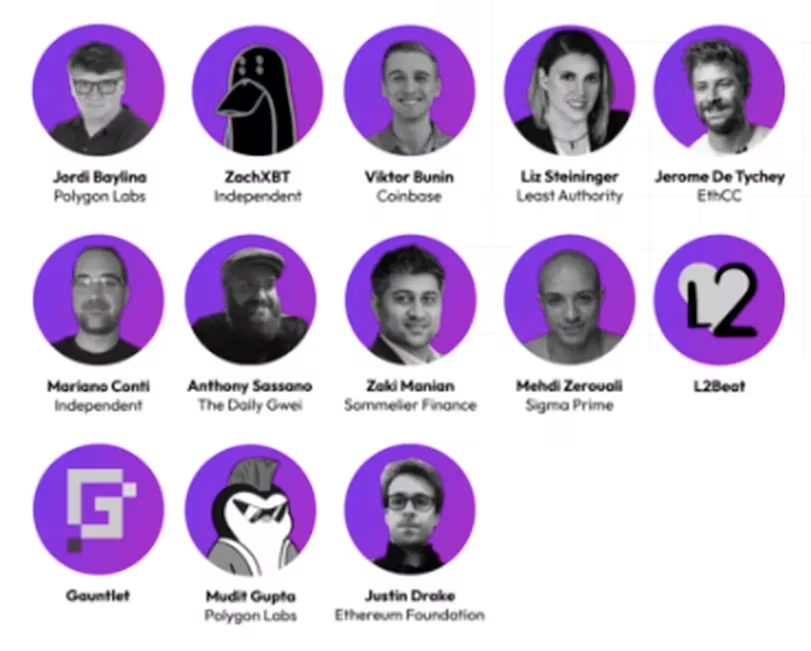 The founding participants of Polygon's 'Protocol Council'